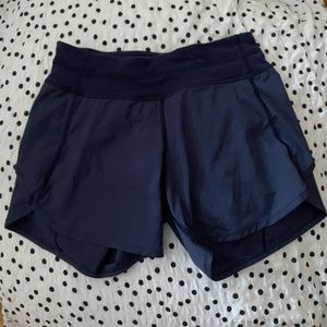 Ivivva Navy Blue Relay Racer Shorts
